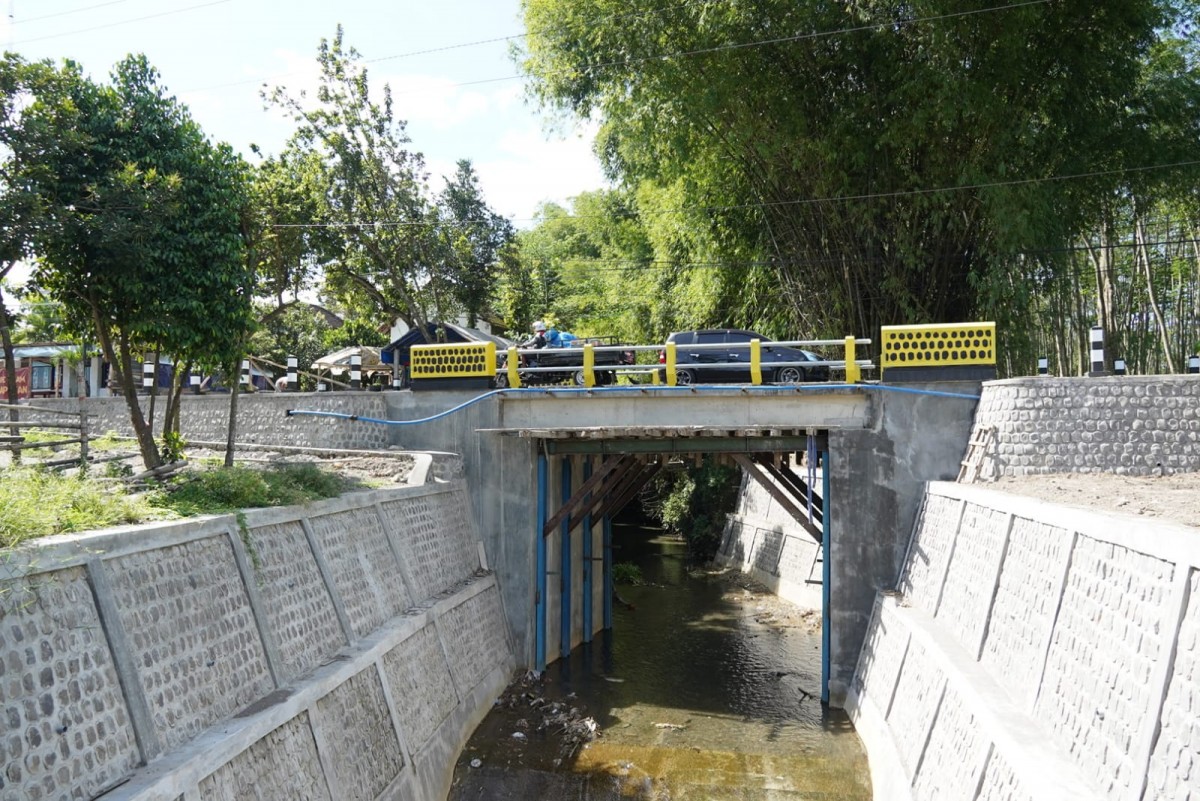 Jembatan Gedangsewu di Kabupaten Kediri, salah satu yang pembangunannya selesai Tahun 2022 (Foto: Humas Pemkab Kediri)