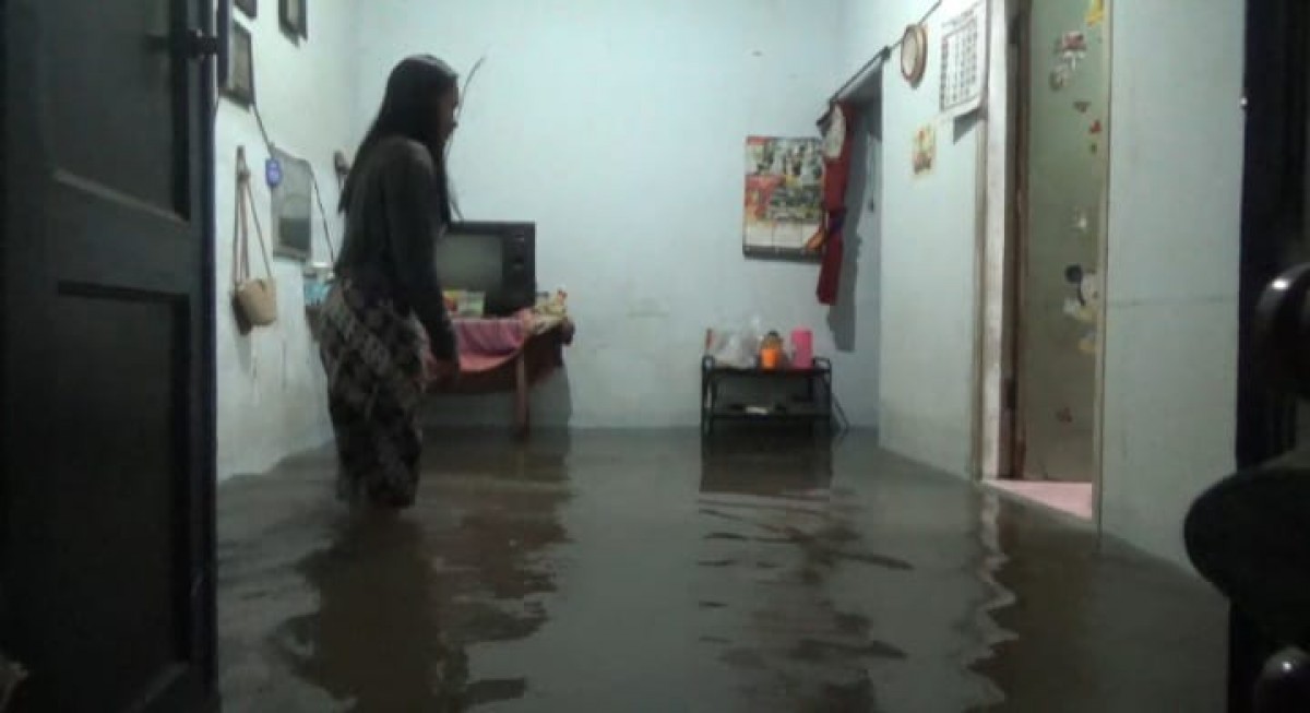 Banjir yang terjadi di Dusun Denanyar Selatan, Desa Denanyar, Kecamatan/Kabupaten Jombang (Foto-foto: Elok Aprianto/jatimnow.com)