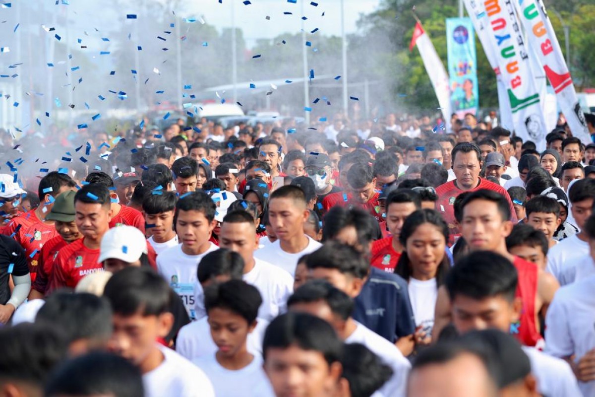 Ribuan pelari ramaikan Banyuwangi Healthy Run 2022. (Foto-foto: Pemkab Banyuwangi)