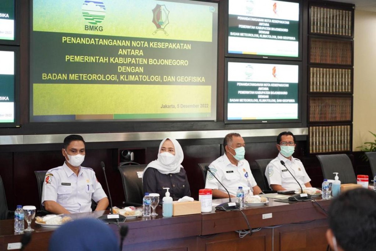 Pemkab Bojonegoro Kerja Sama dengan BMKG untuk Mitigasi Bencana Daerah