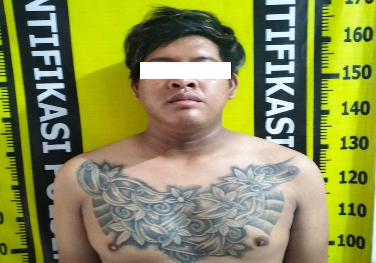 SA, bandit spesialis pencurian motor yang diamakan Polsek Bubutan. (Foto: Polsek Bubutan/jatimnow.com)
