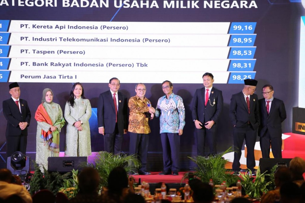 Penghargaan yang diterima oleh PJT I. (PJT I for Jatimnow.com)