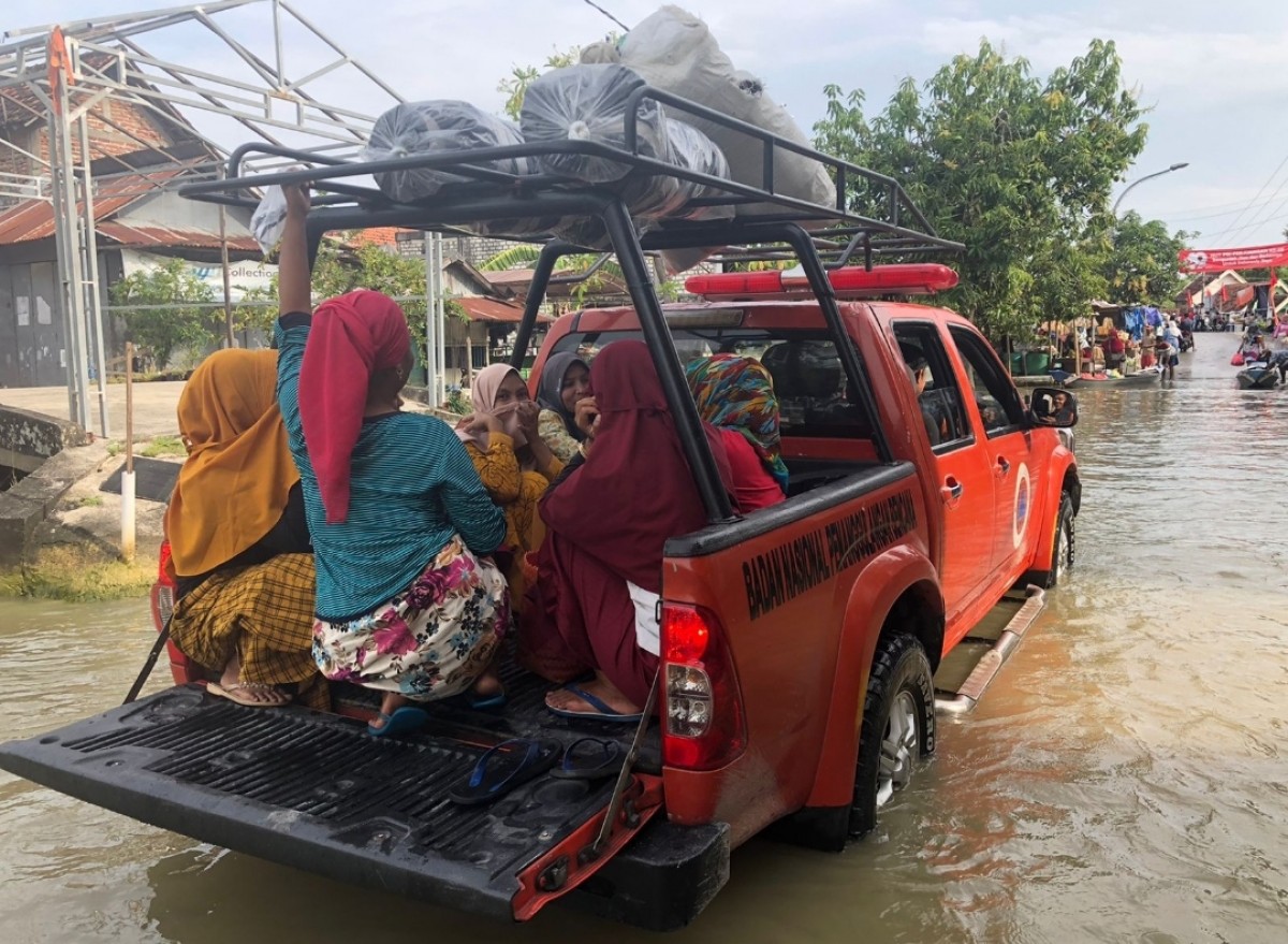 Ilustrasi Destana, Bencana banjir di kawasan Kecamatan Kalitengah (Foto : Dok. Adyad Ammy Iffansah/jatimnow.com)