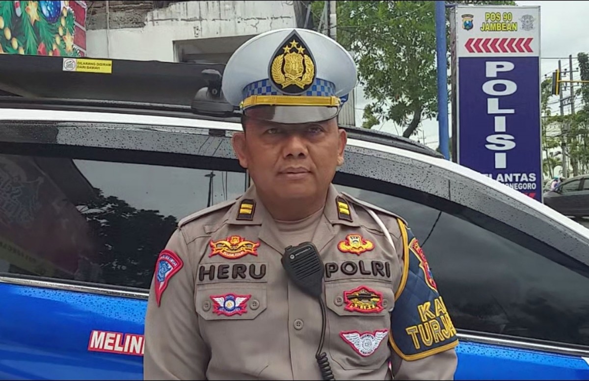 Kanit Turjawali Satlantas Polres Bojonegoro, Iptu Heru (Foto: Misbahul Munir/jatimnow.com)