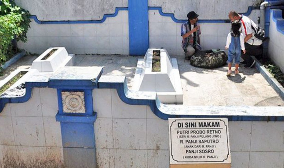 Komplek makam Raden Panji Pulang Jiwo di lingkungan Kantor Dinas Pendidikan, Kabupaten Malang, Jalan Penarukan 1 Kepanjen (Foto: Ardian Dimas for jatimnow.com)