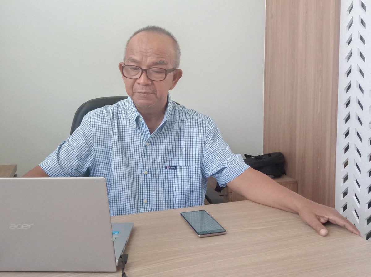 Pakar Geologi ITS Amien Widodo (Foto: Rama Indra/jatimnow.com)