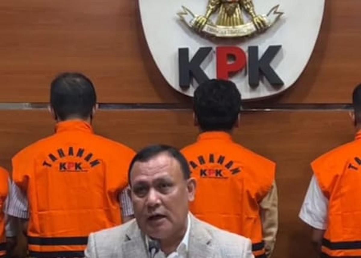 Ketua KPK Firli Bahuri saat konferensi pers kasus Bangkalan (Foto: Tangkapan layar live Instagram KPK)