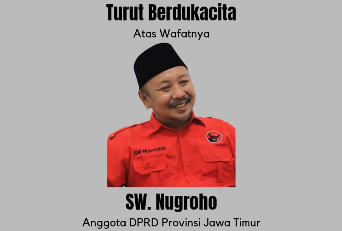 Anggota Komisi B DPRD Jawa Timur, SW Nugroho tutup usia (Foto: Grup BS)
