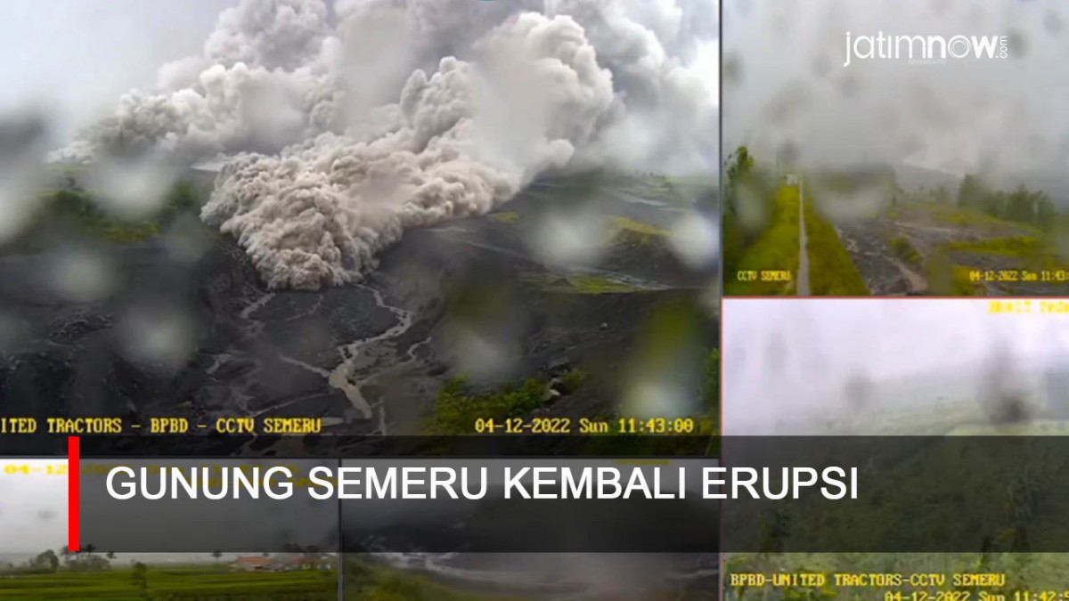 Video: Gunung Semeru Kembali Erupsi