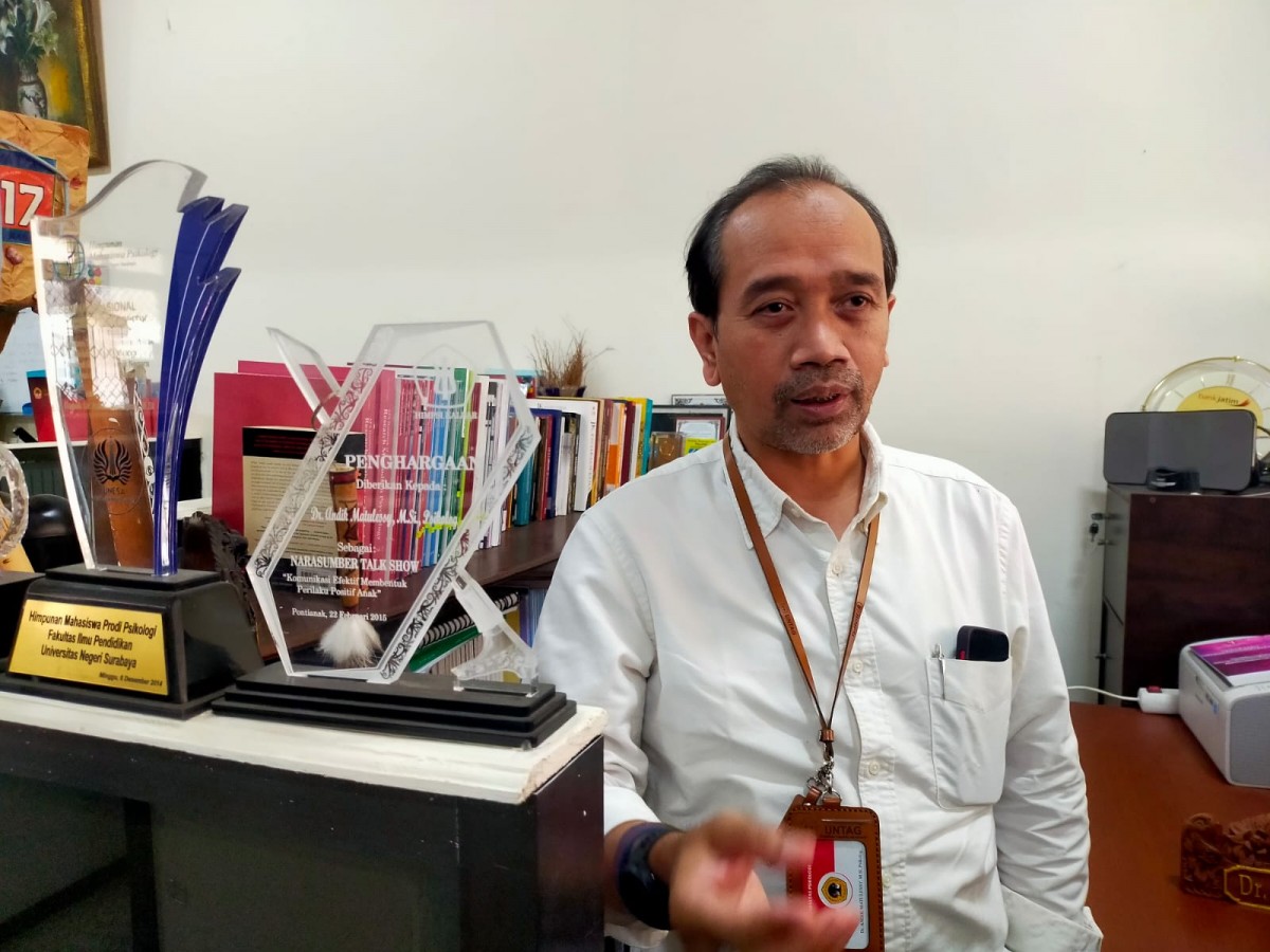 Ketua HIMPSI Pusat, Dr. Andik Matulessy, M.Si. (foto: Farizal Tito/jatimnow.com)