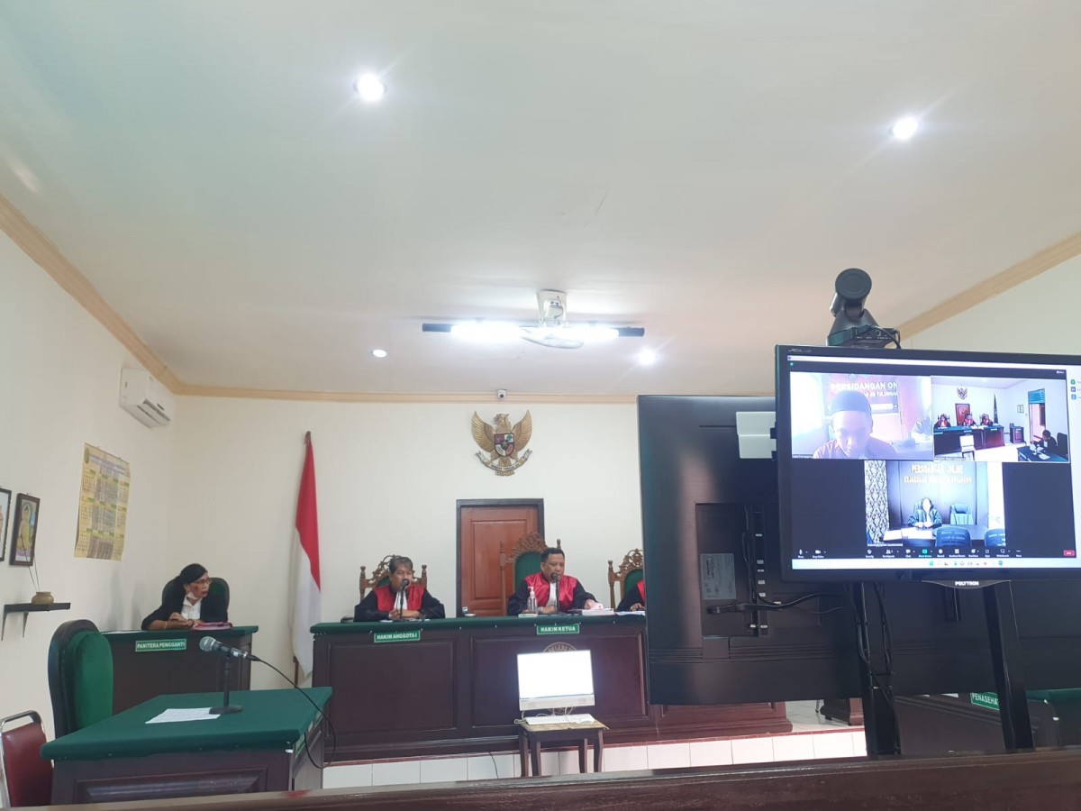 Suasana persidangan di Pengadilan Negeri Tulungagung (Foto: Bramanta Pamungkas/jatimnow.com)