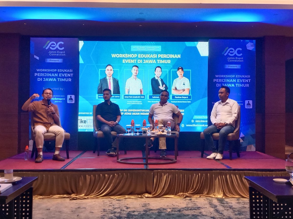 Workshop Edukasi Perijinan Event di Jawa Timur yang digelar Jatim Event Connection di Surabaya (Foto: Rama Indra/jatimnow.com)