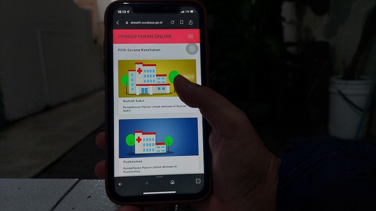 Situs ehelath.surabaya.go.id (Foto: dok. jatimnow.com)