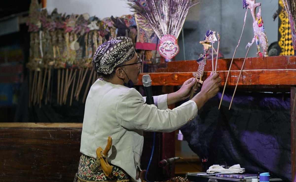 Pementasan wayang krucil (Foto: Humas Pemkab Kediri/jatimnow.com)