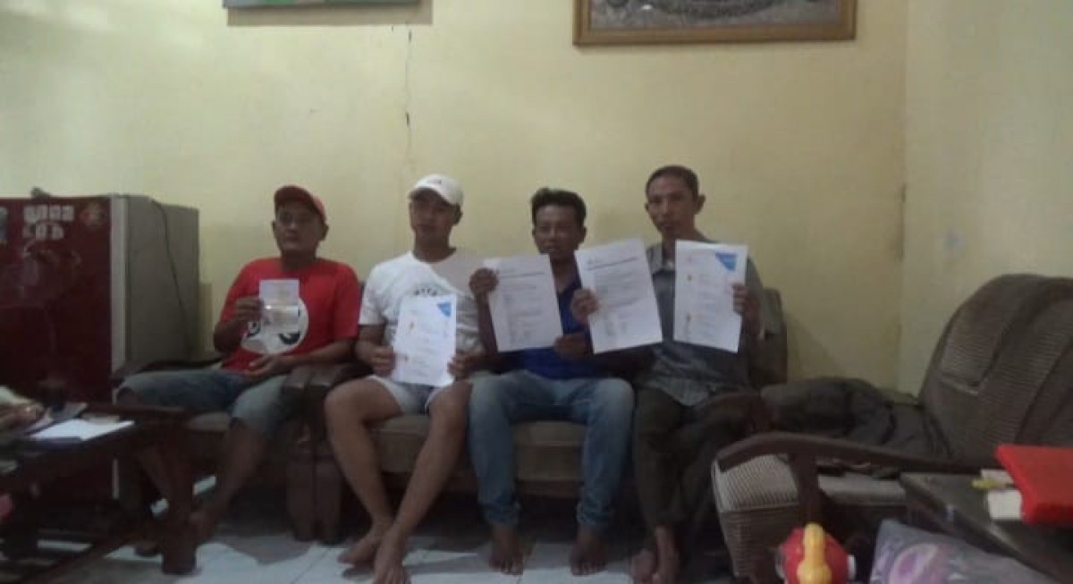 Korban dugaan penipuan penyaluran tenaga kerja ke luar negeri. (foto: Elok Aprianto/jatimnow.com)