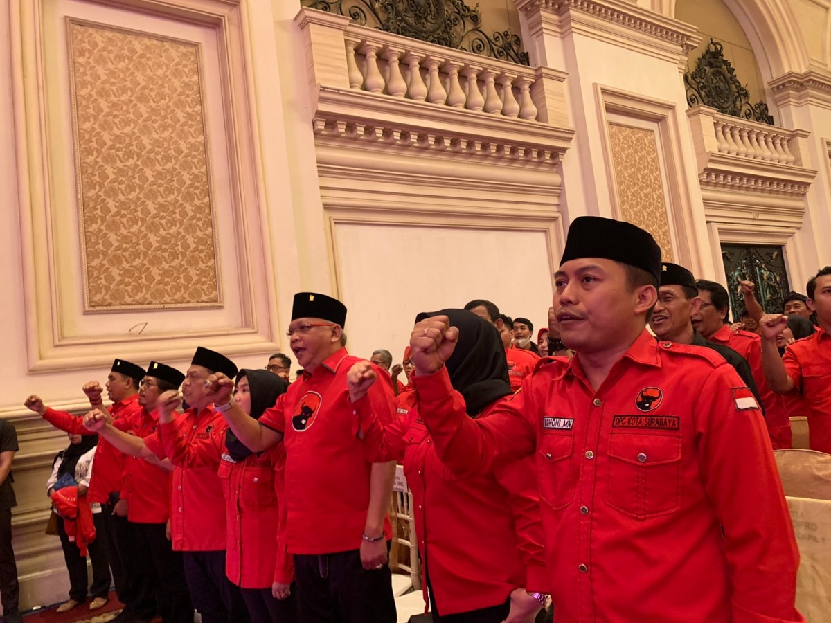 PDI Perjuangan menjadi partai dengan elektabilitas tertinggi di Surabaya. (Foto: dok. jatimnow.com)