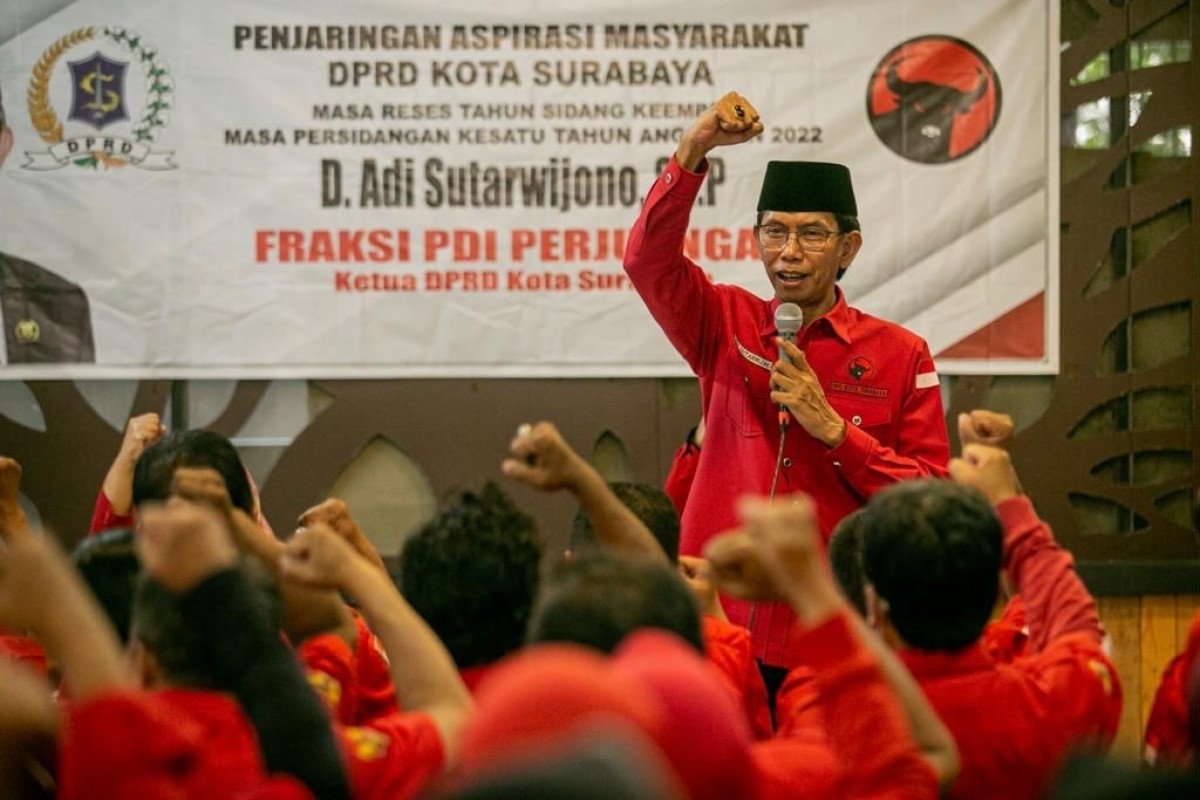 Ketua DPC PDIP Surabaya, Adi Sutarwijono (Foto: Adi for jatimnow.com)