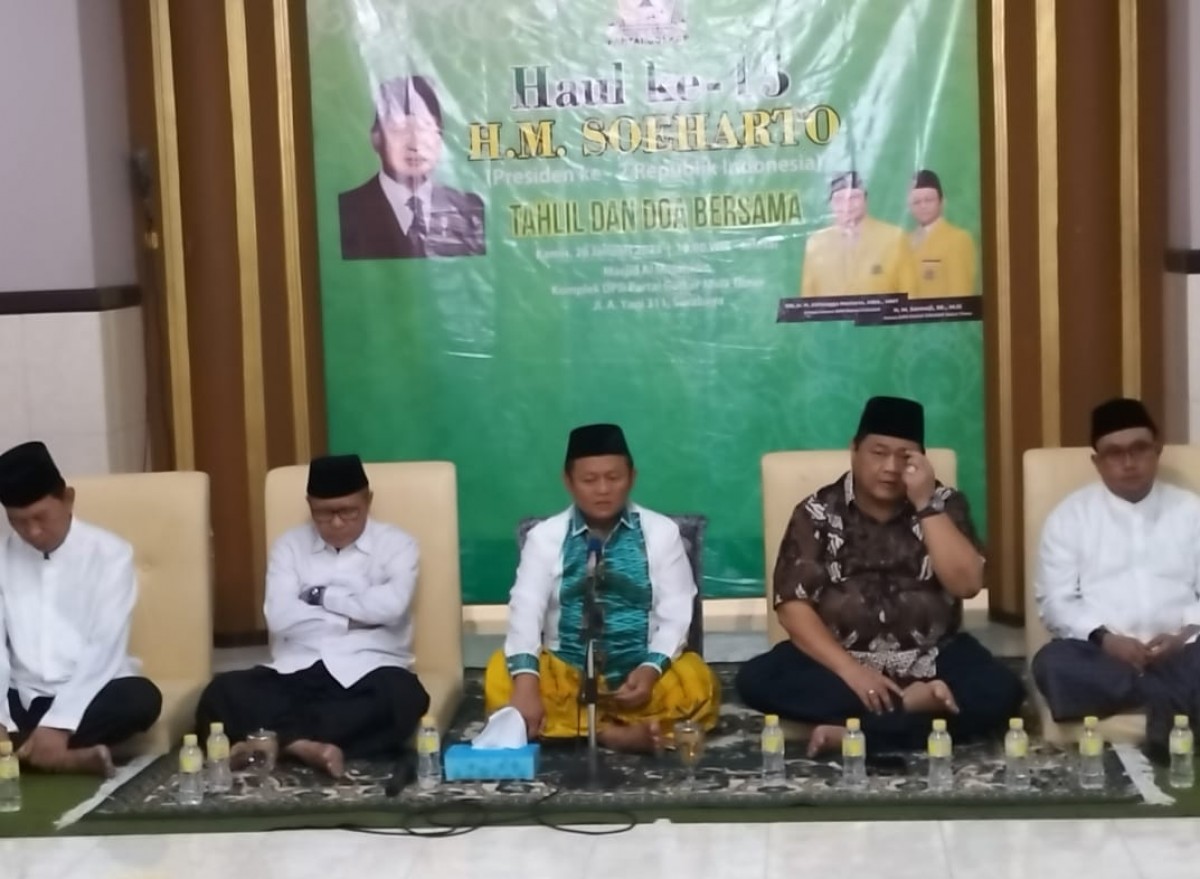 Haul ke-15 Soeharto di kantor DPD Golkar Jatim. (Foto: Amin for jatimnow.com)