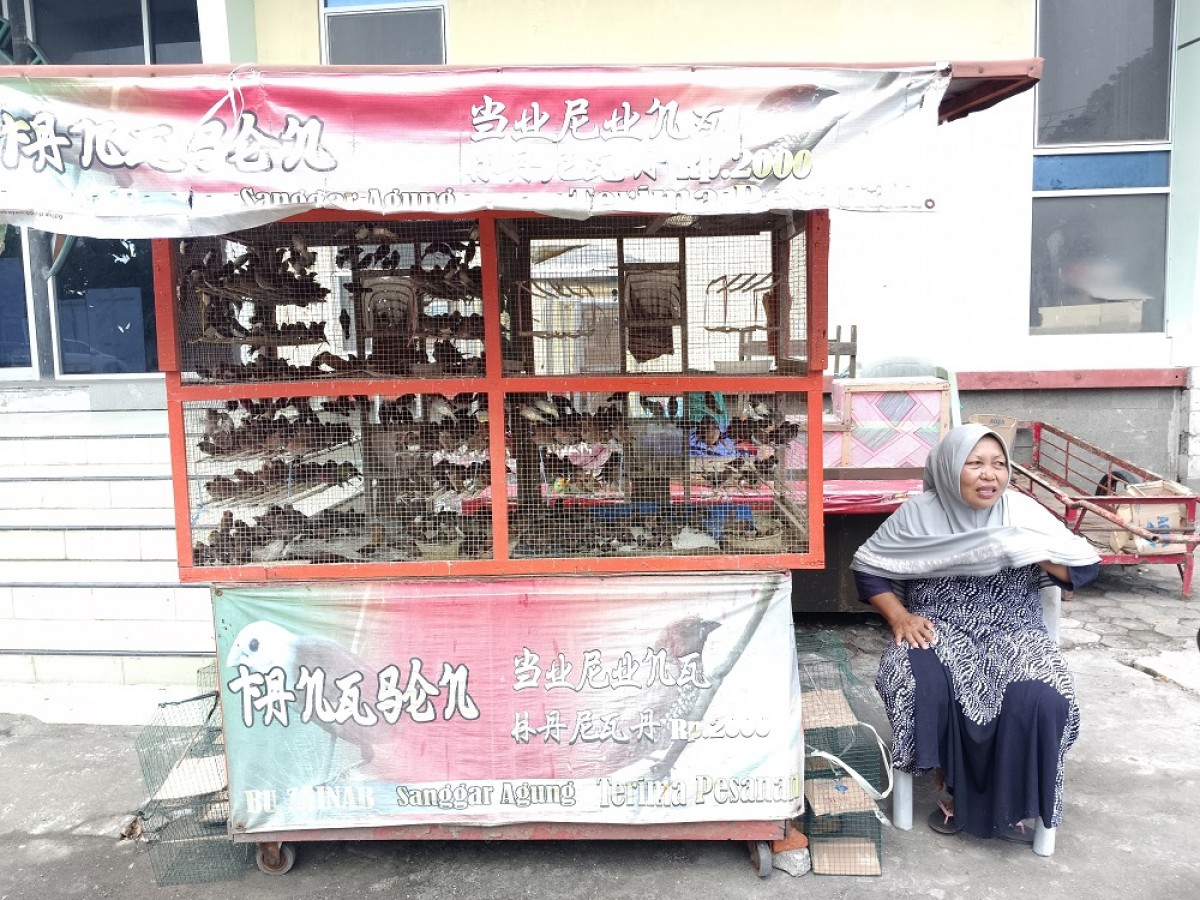 Zainab meraup untung berlipat saat Imlek. (Foto-foto: Rama Indra/jatimnow.com)