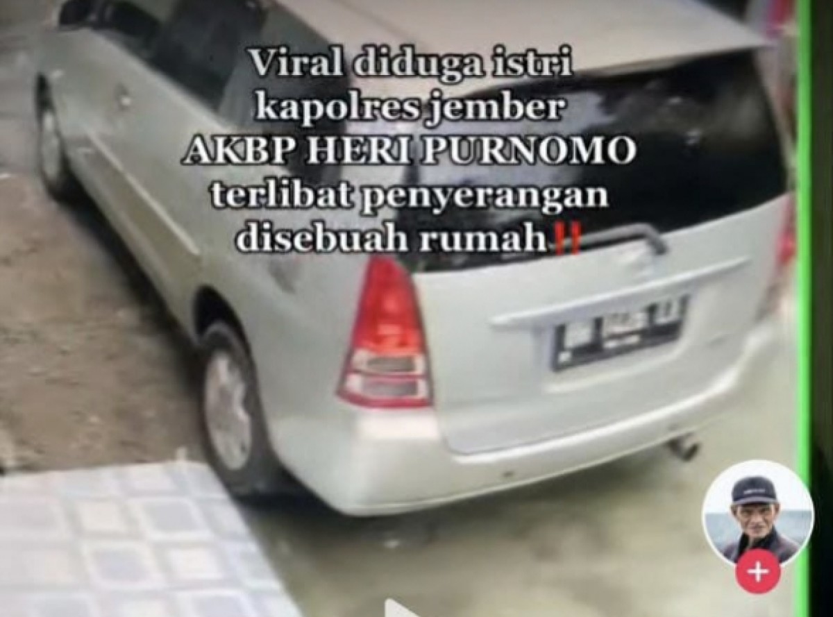 Tangkapan layar video postingan salah satu akun TikTok
