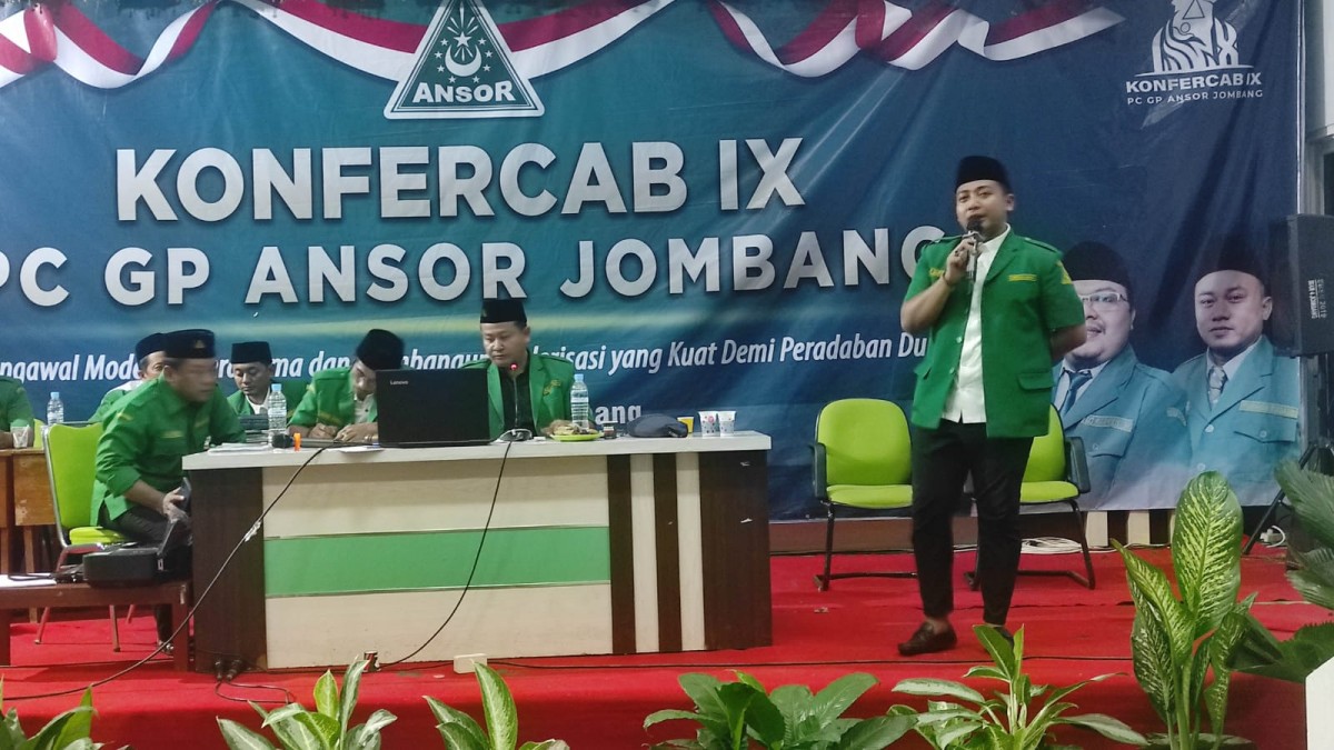 Ketua GP Ansor Jombang, Taufiqi Fakkarudin Assilahi. (foto: Elok Aprianto/jatimnow.com)