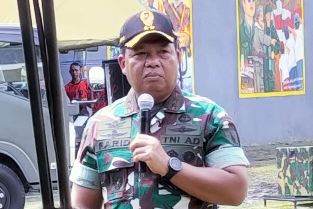 Pangdam V Brawijaya, Mayjen TNI Farid Makruf (Foto-foto: Rois/jatimnow.com)