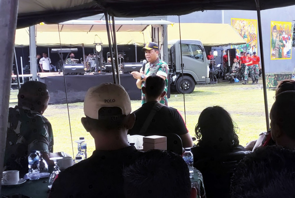 Pangdam V Brawijaya, Mayjen TNI Farid Makruf (Foto: Rois/jatimnow.com)