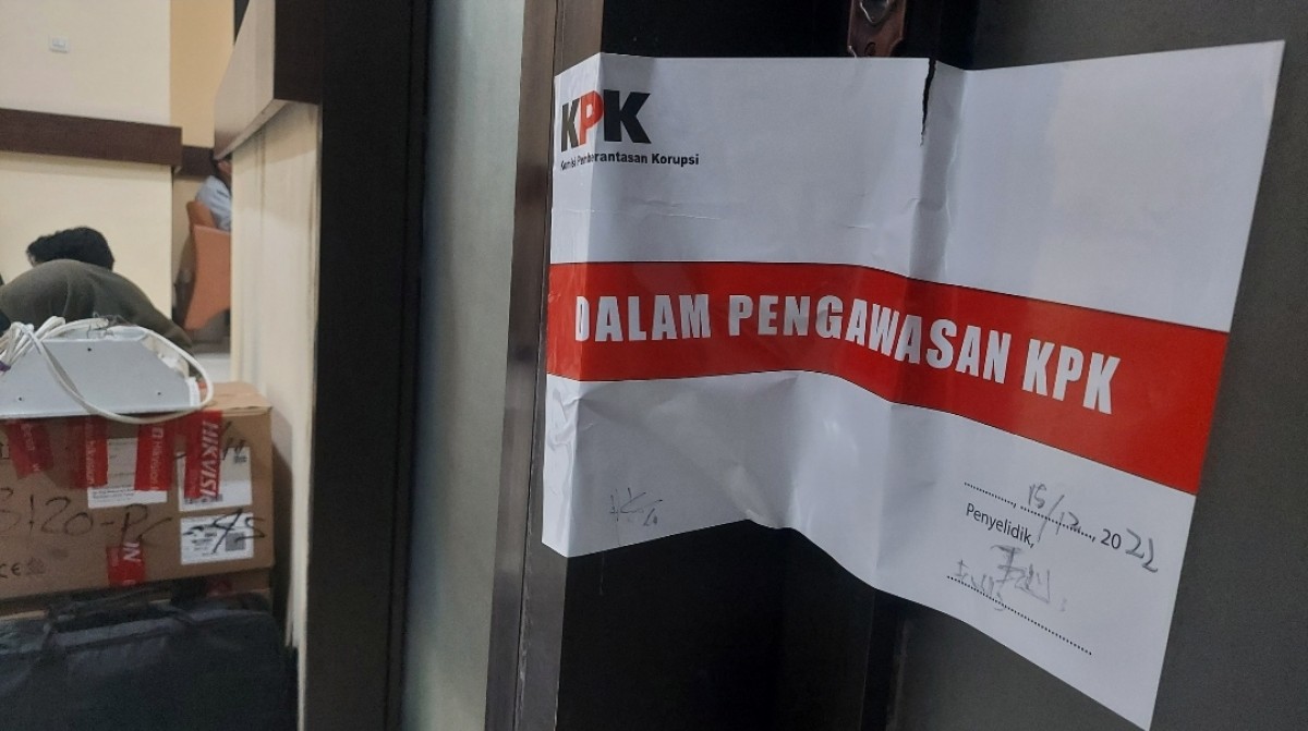 Salah satu ruang DPRD Jatim yang disegel KPK pada Desember 200 silam. (foto: Ni'am Kurniawan/jatimnow.com)