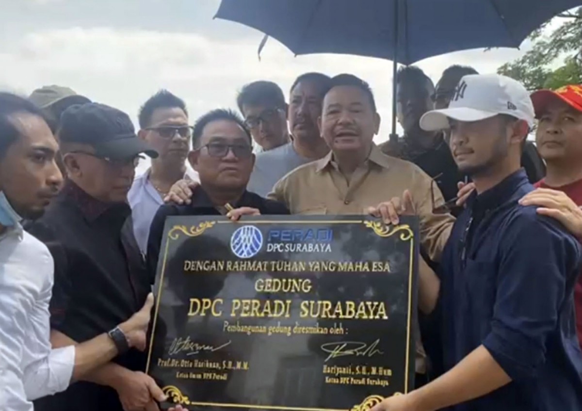 Pembangunan Kantor Permanen Peradi Surabaya Dikebut (Foto: Elok for jatimnow.com)