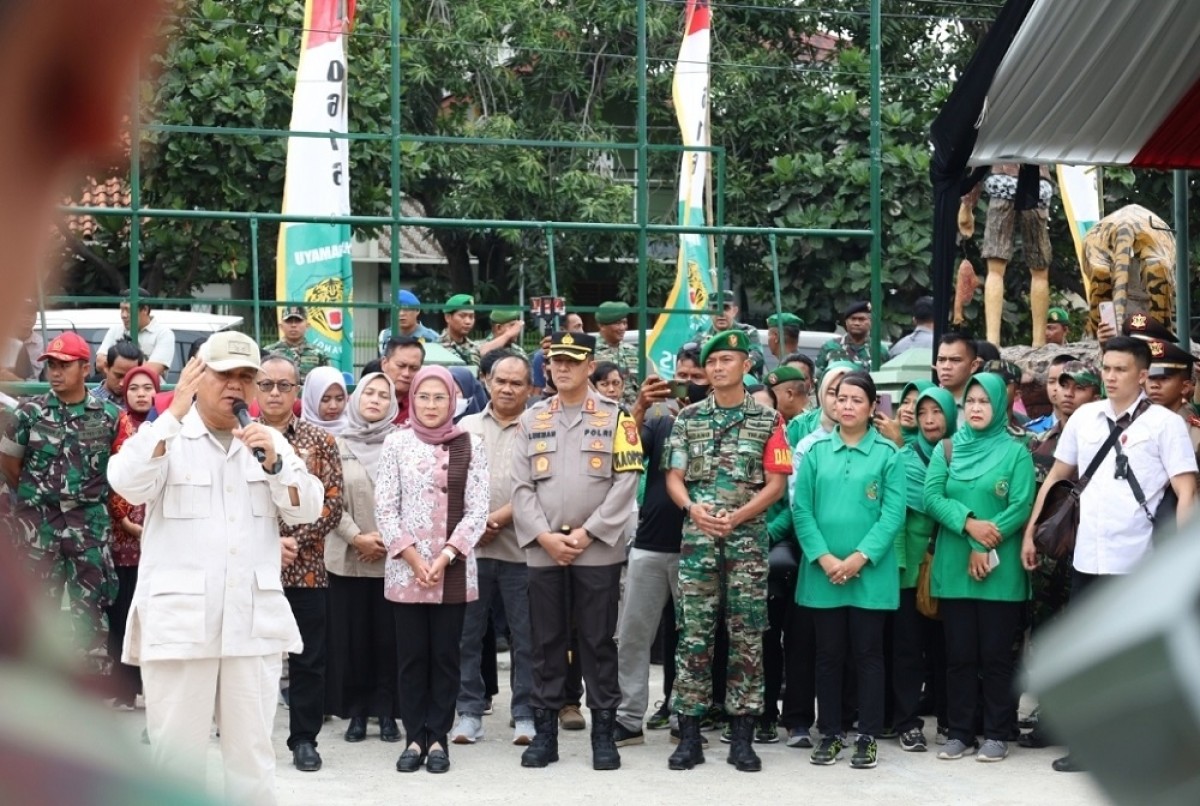 Menhan Prabowo Subianto saat berkunjung ke Jatim (Foto: dok jatimnow.com)
