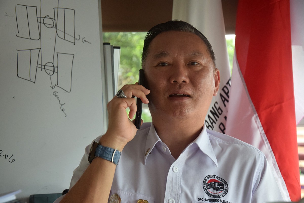 Ketua DPD Aptrindo Jawa Timur, Putra Lingga Tan. (foto: Ni'am Kurniawan/jatimnow.com)