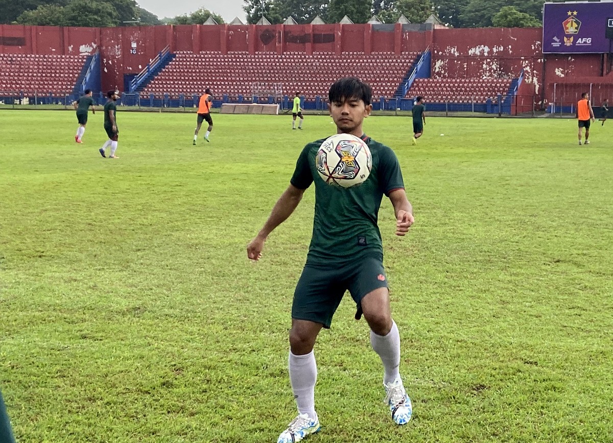 Pemain Persik Riyatno Abiyoso. (foto : Yanuar Dedy/jatimnow.com)