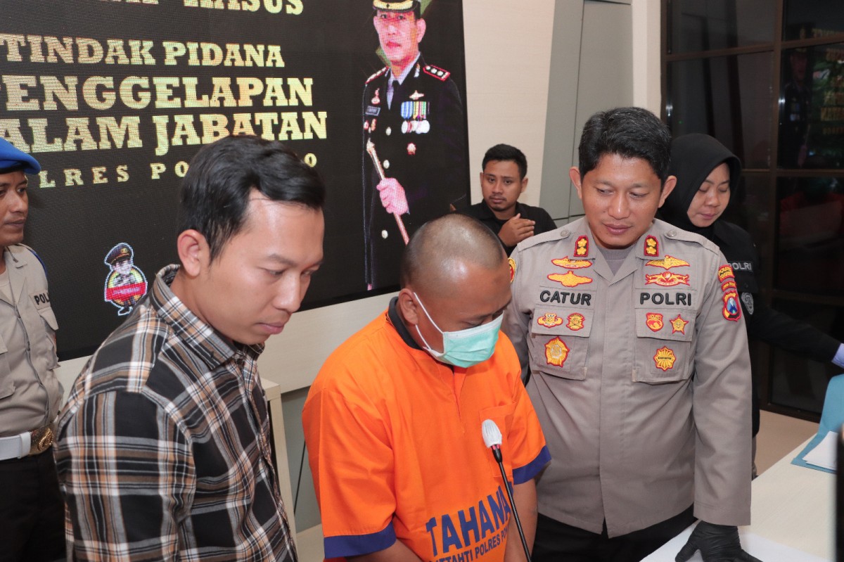 Sales di Ponorogo gelapkan uang perusahaan Rp1 miliar (Foto: Ahmad Fauzani/jatimnow.com)