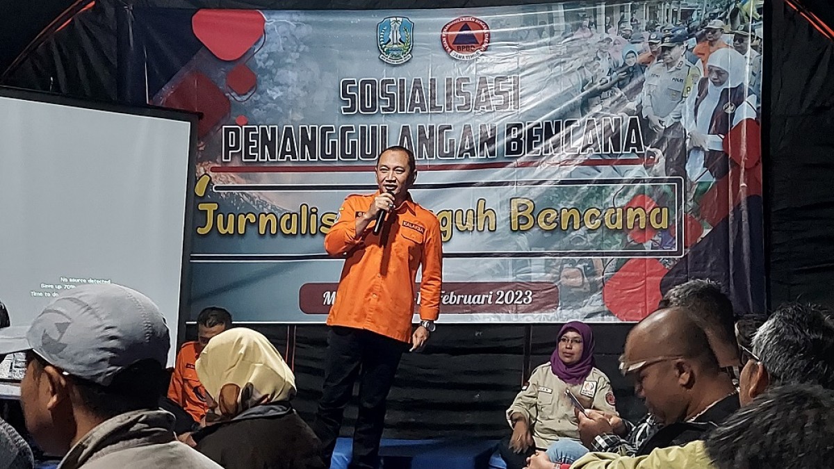 Kalaksa BPBD Jatim, Gatot Soebroto (Foto: Ni'am Kurniawan/jatimnow.com)