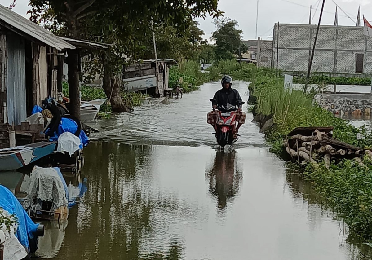 Banjir di salah satu wilayah di Lamongan (Foto-foto: BPBD for jatimnow.com)
