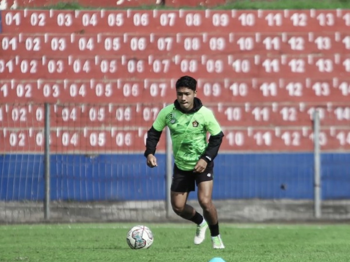 Ady Eko Jayanto, dalam latihan bersama Persik Kediri. (Foto: Instagram Persik/jatimnow.com)