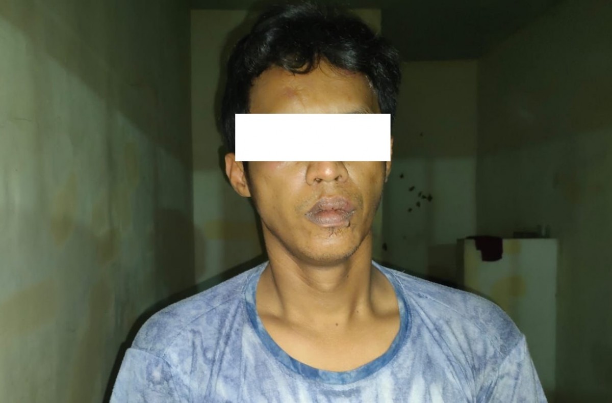 Tersangka pencurian motor yang membawa jimat. (Foto: Polsek Bugul Kidul)