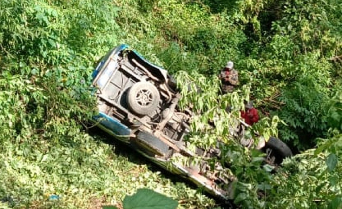 Mobil terperosok dalam jurang, (Foto-foto: Polsek Nongkojajar for jatimnow.com)