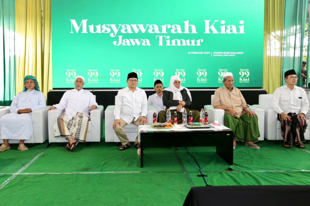 Deklarasi 99 Kiai Jatim dukung Gus Muhaimin (Foto: Zainul Fajar/jatimnow.com)