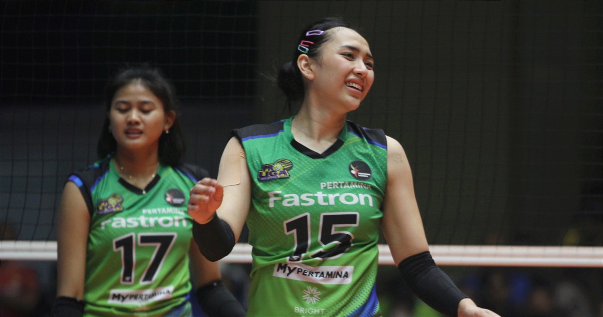 Pemain Jakarta Pertamina Fastron, Yolla Yuliana (Foto: Sahlul Fahmi/jatimnow.com)