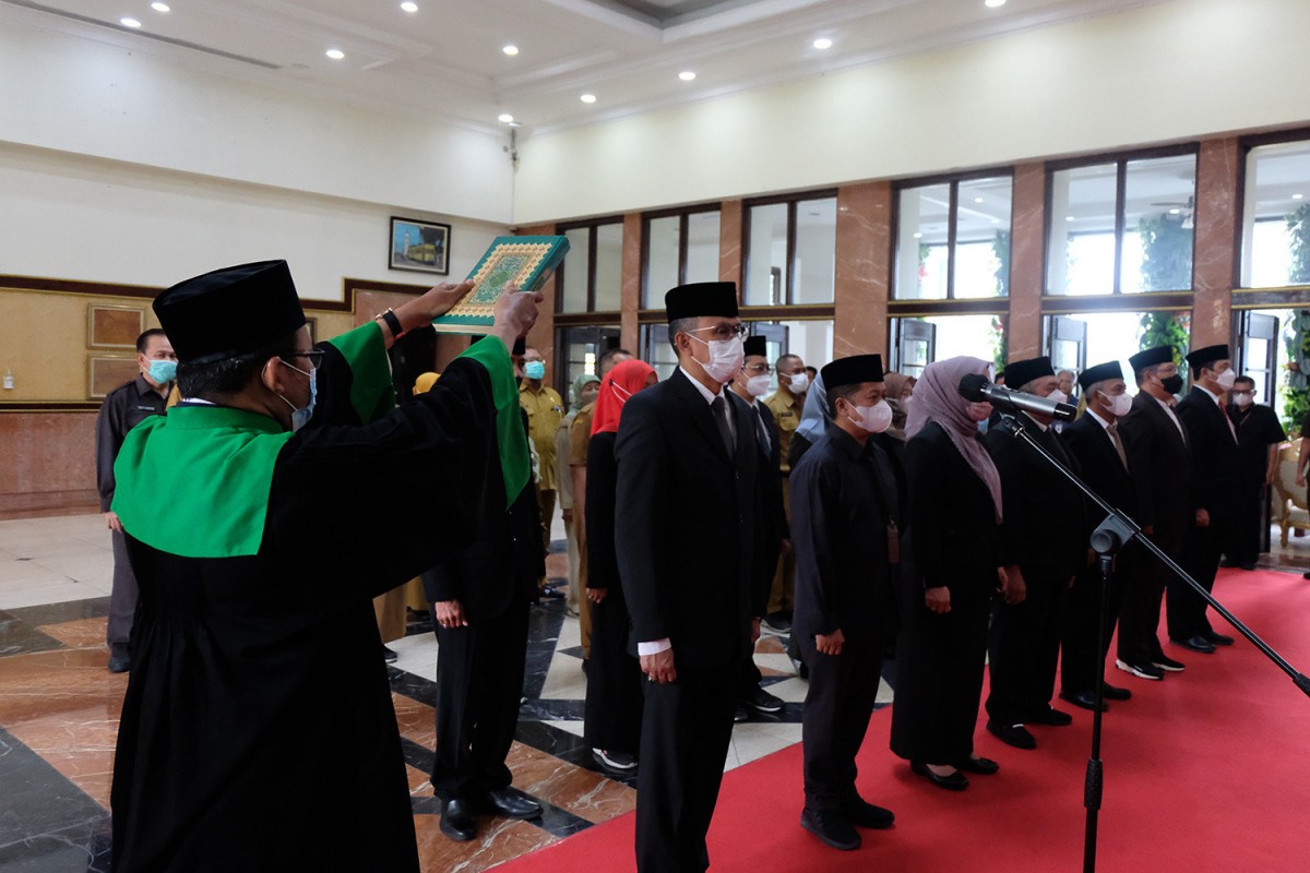Rotasi 35 pejabat Pemkot Surabaya (Foto: Humas Pemkot Surabaya/jatimnow.com)