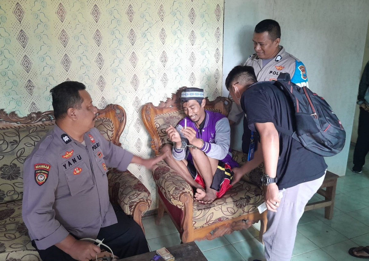 ODGJ di Pacitan yang membacok tetangga (Foto: Polsek Tulakan)