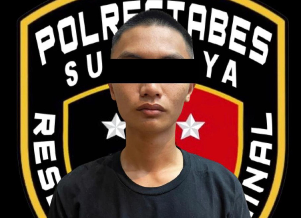 Tampang penganiaya mahasiswa Politeknik Pelayaran Surabaya (Foto: Satreskrim Polrestabes Surabaya)