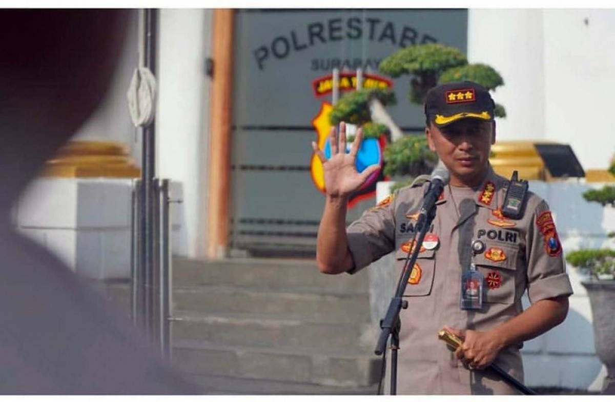 Sandi Nugroho saat masih menjabat sebagai Kapolrestabes Surabaya (Foto: Dok. jatimnow.com)