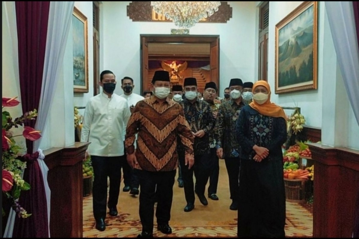 Momen Prabowo bertemu Khofifah (dok jatimnow.com)