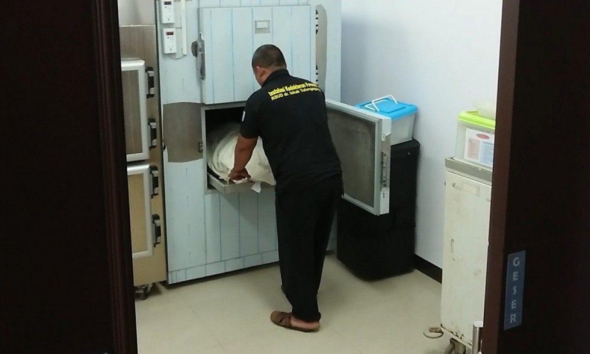 Jenazah korban saat berada di RSUD dr Iskak. Bramanta Pamungkas