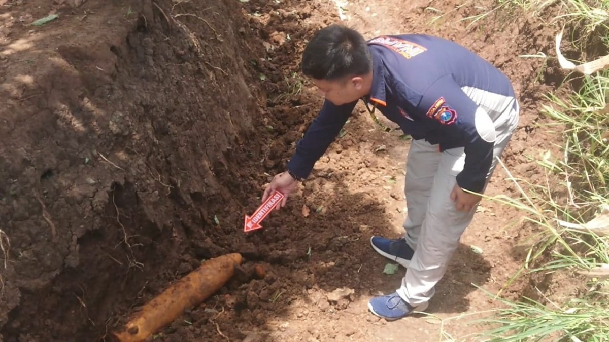 Benda Diduga Mortir Ditemukan di Lahan Jagung Tulungagung