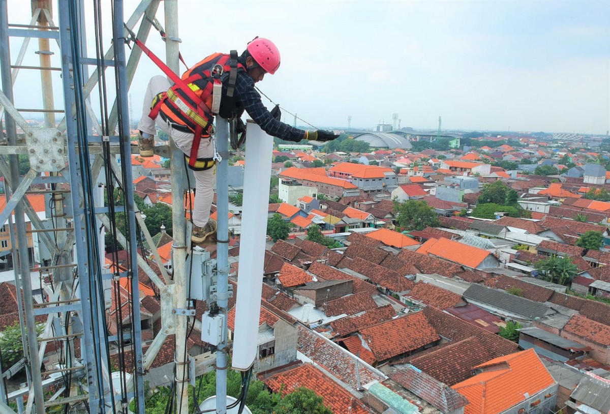 XL Axiata perkuat jaringan di lokasi puncak peringatan 1 Abad NU (Foto: XL Axiata for jatimnow.com)