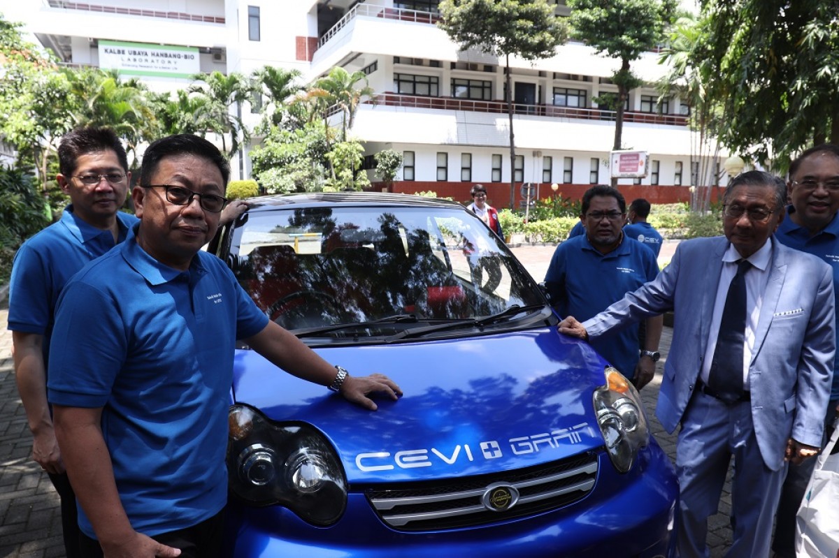 Mobil listrik CEVI hasil karya dosen dan mahasiswa Ubaya. (Foto: Humas Ubaya for jatimnow.com)