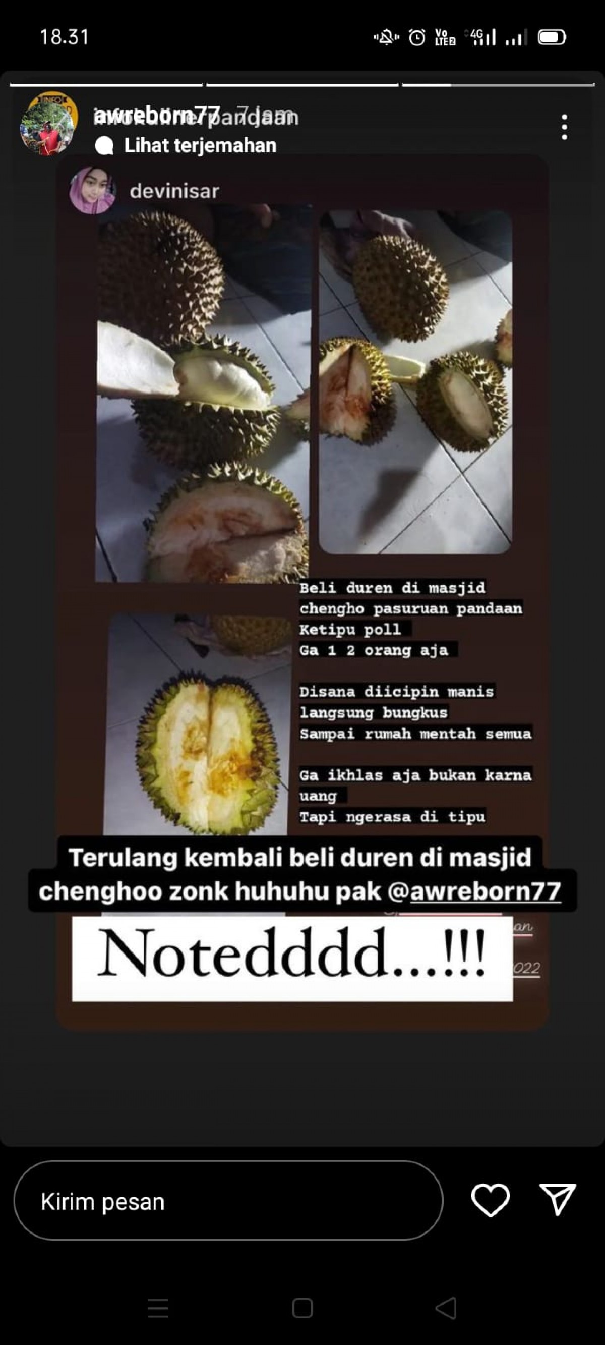 Foto: tangkapan layar postingan viral